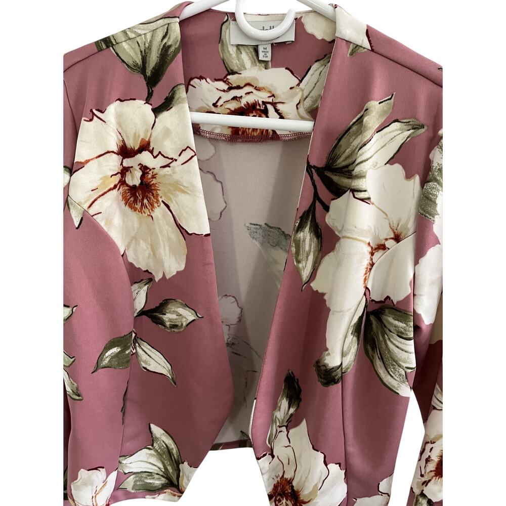 Y2K Charlotte Russe Bolero M Jacket Shrug Cropped Pink Floral Fairycore Occasion